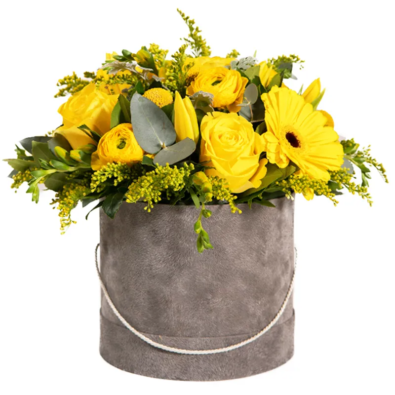 Цветы в коробке Лесной мотив