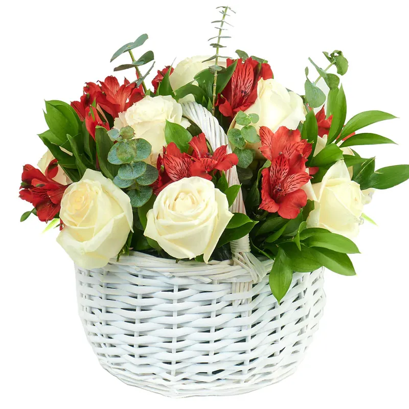 Корзина с цветами Восход любви